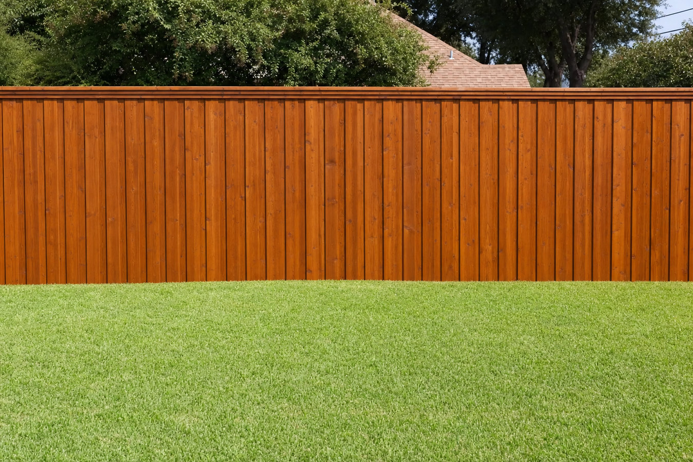 Fence staining and sealing